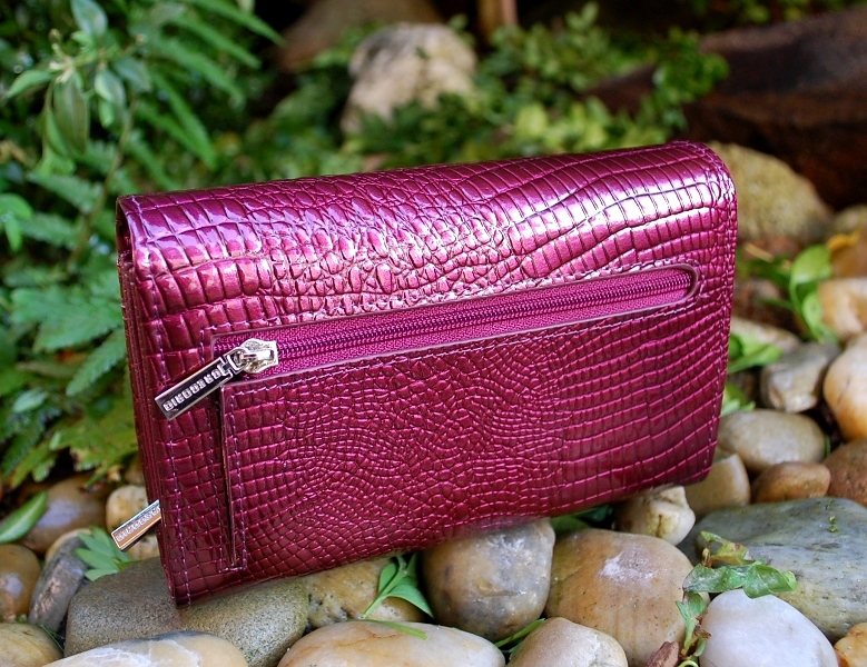 Dámska ružová lakovaná luxusná koža Gregorio