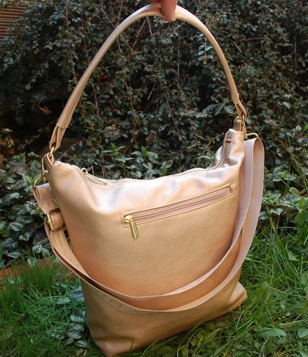 Kabelka zlatá zlatý vzor LAURA BIAGGI