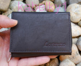 Čierna menšia peňaženka koža unisex