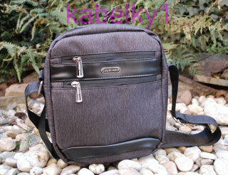Pánska taška čierna džínsová crossbody 