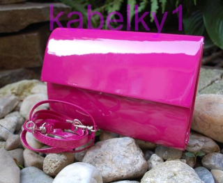 Kabelka ružová fuchsia dlhé ramienko 