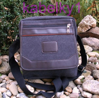  Pánska taška hnedá čierna kombinovaná crossbody