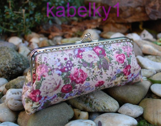 Dámske kvetinkové púzdro na okuliare vintage zapínanie