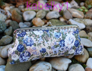 Dámske kvetinkové púzdro na okuliare vintage zapínanie
