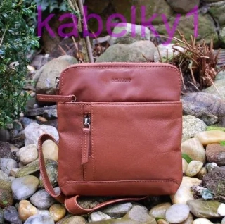  Panská hnedá melírovaná taška kožená BELLUGIO