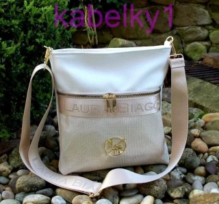 Kabelka biela crossbody LAURA BIAGGI
