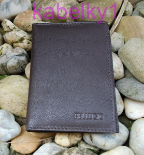 Púzdro na doklady a karty hnedé z kože Bellugio