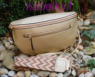 Kabelka zlatá ľadvinka farebné ramienko