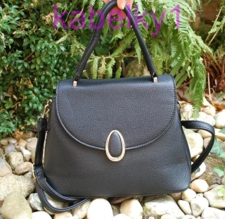 Kabelka čierna krátka rúčka dlhé ramienko