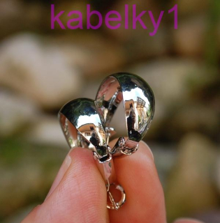 Náušnice strieborné kruhy hladké