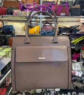 Kabelka šedá elegantná tri oddelenia SILVIA ROSA