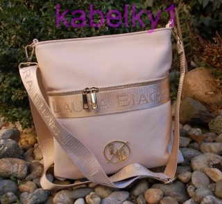 Kabelka smotanová zlatá crossbody LAURA BIAGGI