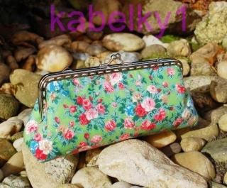 Dámske kvetinkové púzdro na okuliare vintage zapínanie