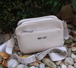 Kabelka smotanová  smotanovo biele ramienko