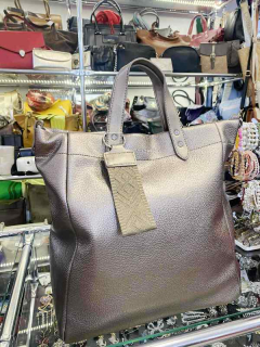 Kabelka grafitová strieborné kovanie 