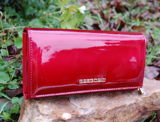 Dámska peňaženka tmavá červená koža GREGORIO