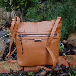 Kabelka hnedá koňaková strieborné kovanie 